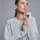 Sweater estructuras gris claro
