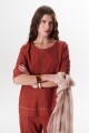 BLUSA LINO EVA ROJO