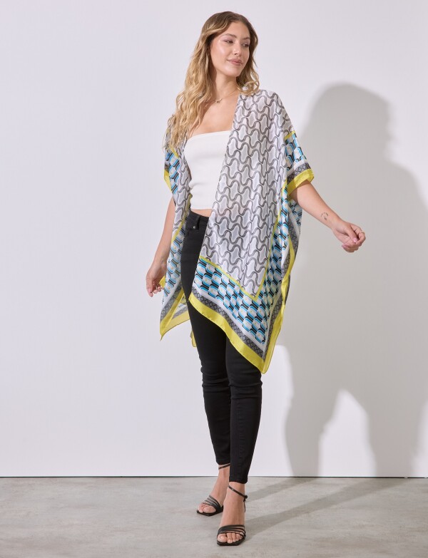 Kimono Printed MULTI/AMARILLO