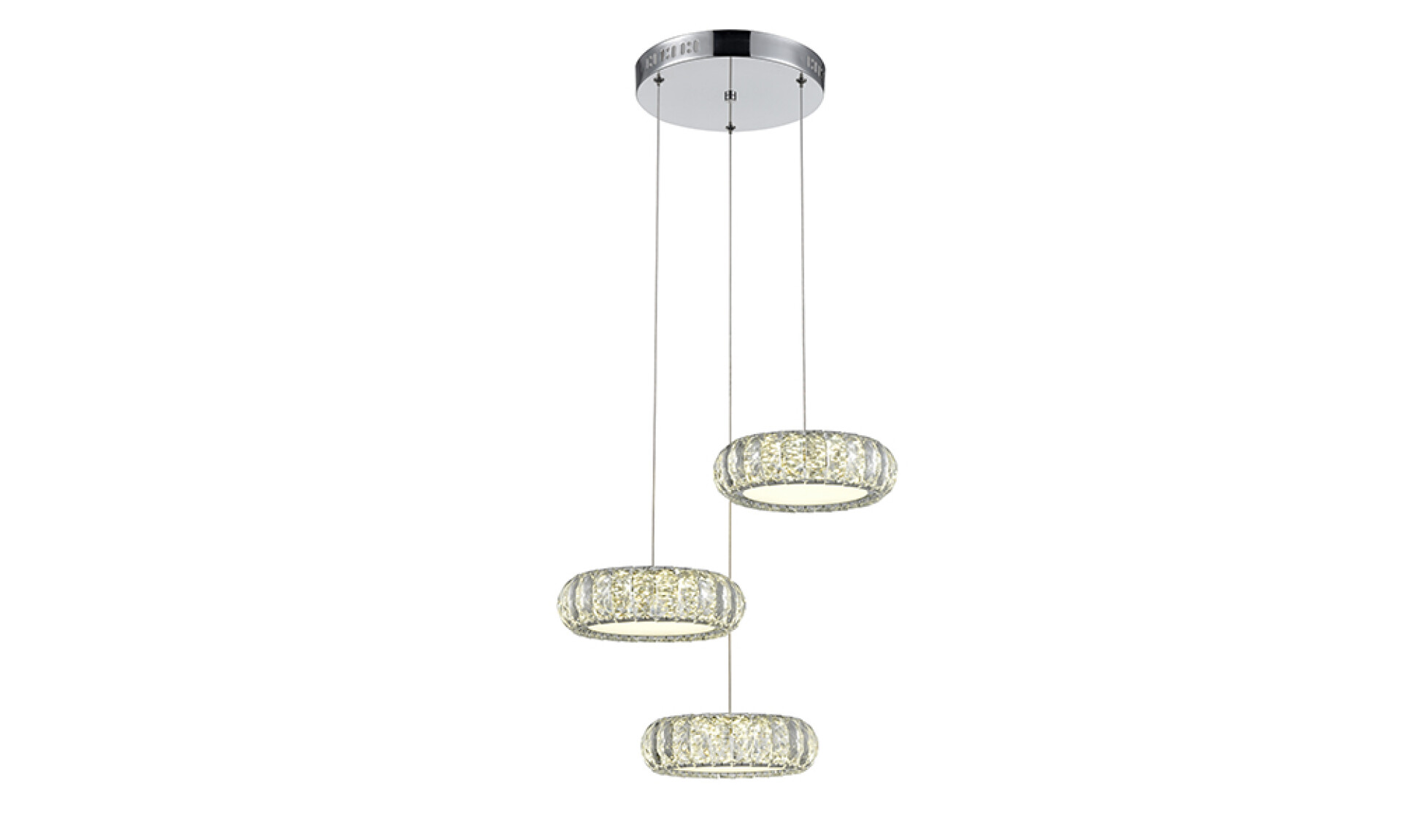Iluminacion Triple De Cristal 