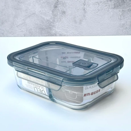 Tupper Hermético Vidrio C/Tapa 830ML 17cm x 12cm x 5cm Tupper Hermético Vidrio C/Tapa 830ML 17cm x 12cm x 5cm