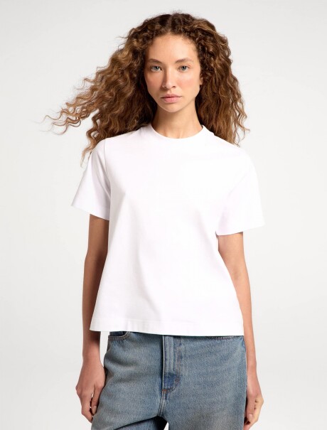 CAMISETA BÁSICA MANGA CORTA BLANCO