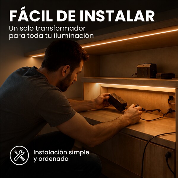 Transformador 24V P/ Luces RGB WPC App Tuya +Control 6 Canal Negro 1