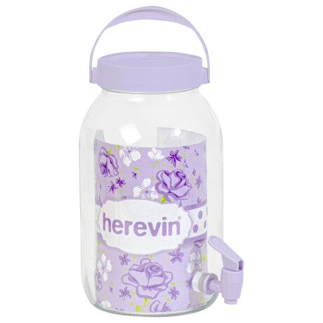 DISPENSADOR VIDRIO HEREVIN 3LTS C/CANILLA SOFT PURPLE DISPENSADOR VIDRIO HEREVIN 3LTS C/CANILLA SOFT PURPLE