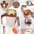 Taza Batidor Automatico Pilas Cafe Te Revolvedora Termica Ax Variante Color Marron