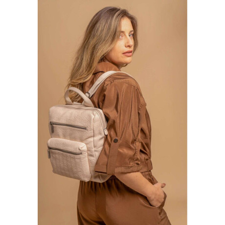 Mochila Clavel Manteca