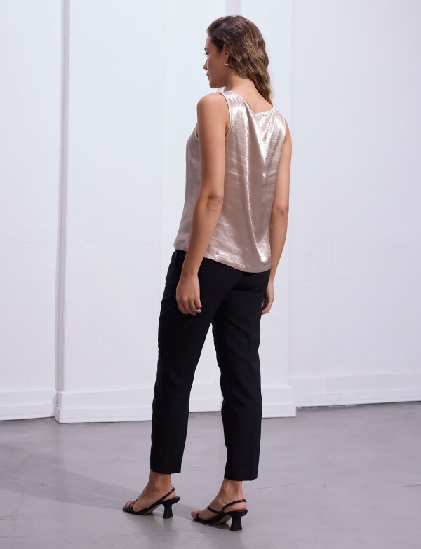 Blusa Saten DORADO