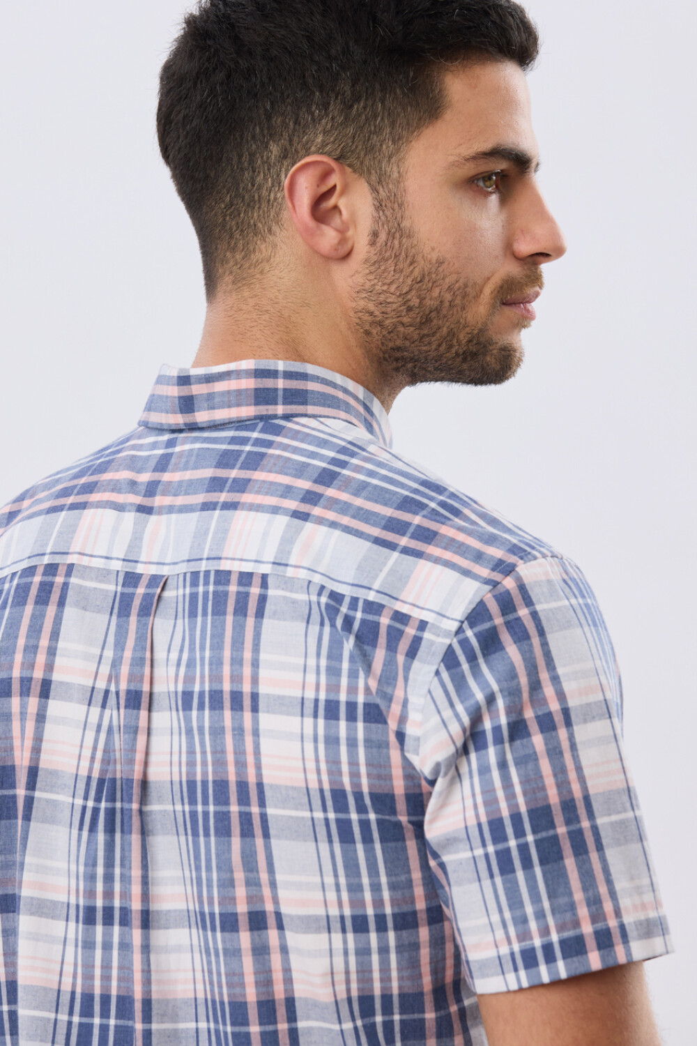 CAMISA CUADROS Coral