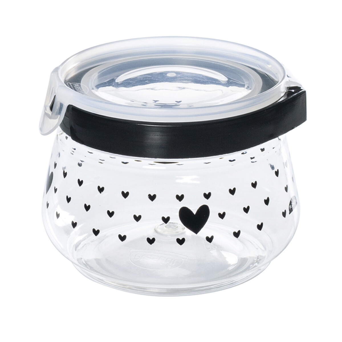 Recipiente con Broche Diseño Corazón 700ml 