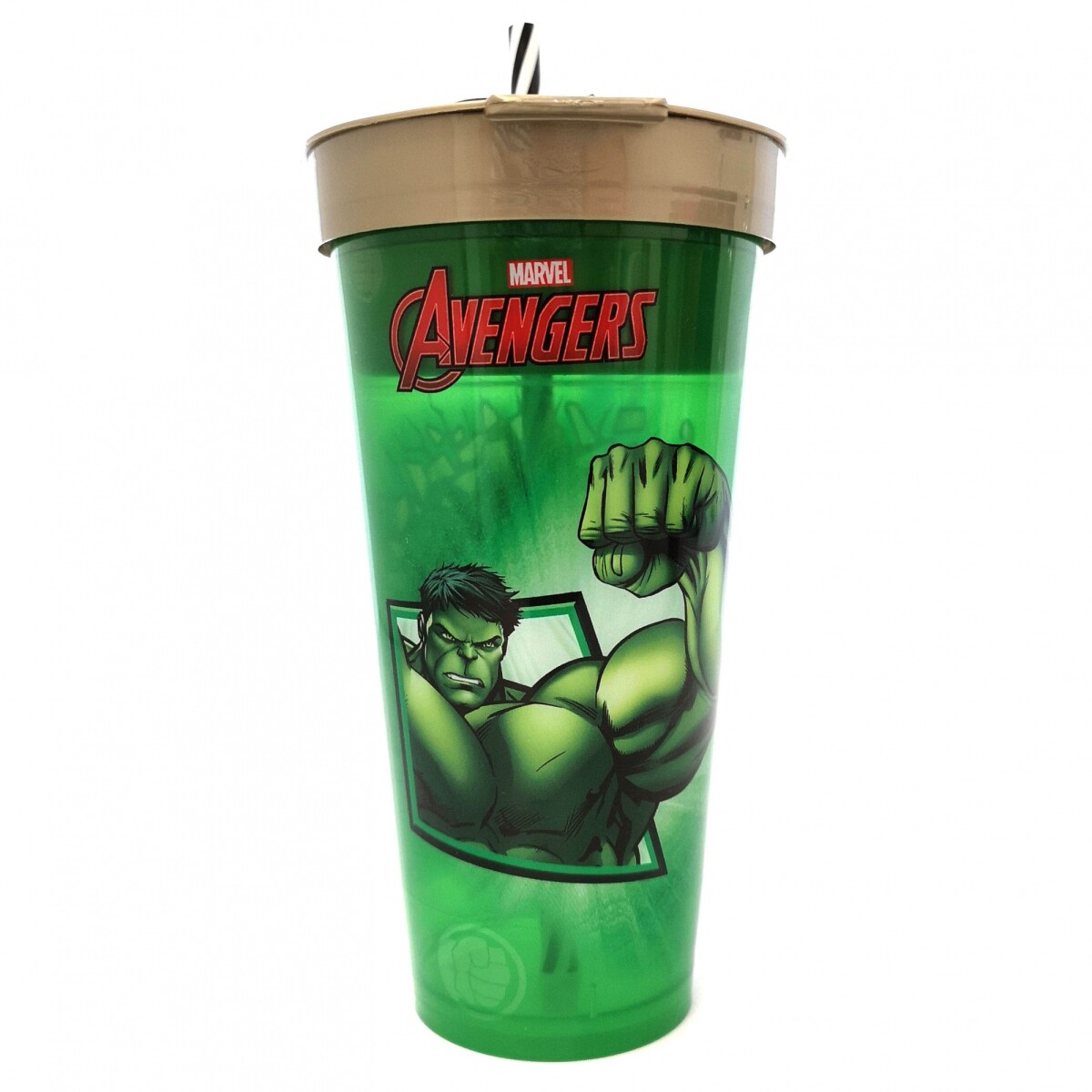 Vaso 2 en 1, pote 220 ml + vaso 540 ml - Hulk 