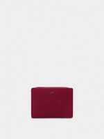 Cartera Con Textura Suave rojo