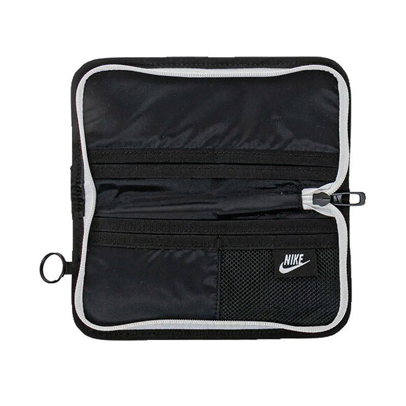 NIKE BILLETERA HERITAGE LONG WALLET Negro-blanco