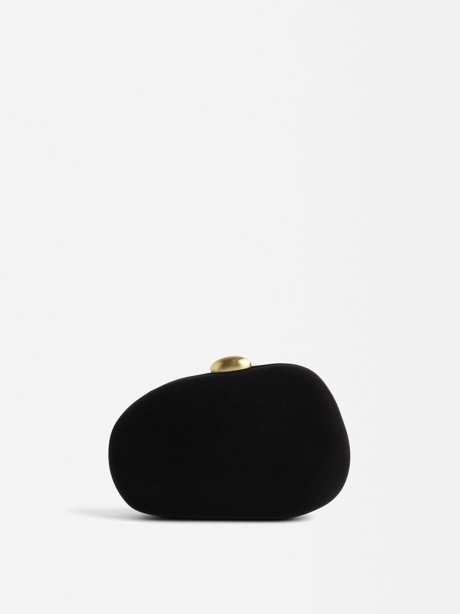 Clutch De Fiesta Ovalado negro