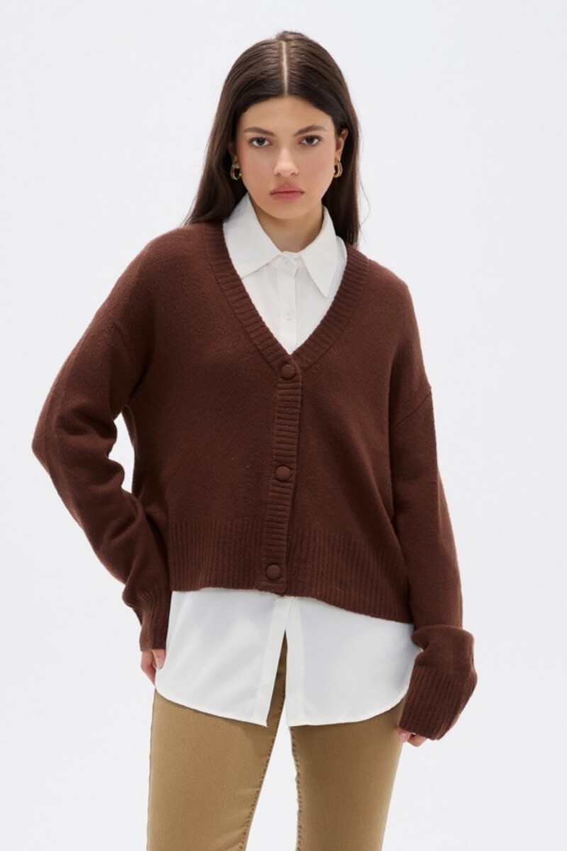 Cardigan Aelvos - Chocolate 