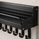Estante organizador de cocina en metal NEGRO