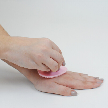 Accesorio exfoliante de silicona Rosado