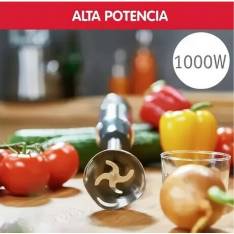 Mixer Moulinex Quickchef Inox 3 En 1 10 Velocidades 1000W
