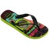 Sandalias Infantiles Havaianas Top Kids Holographic Verde - Amarillo Limón - Negro