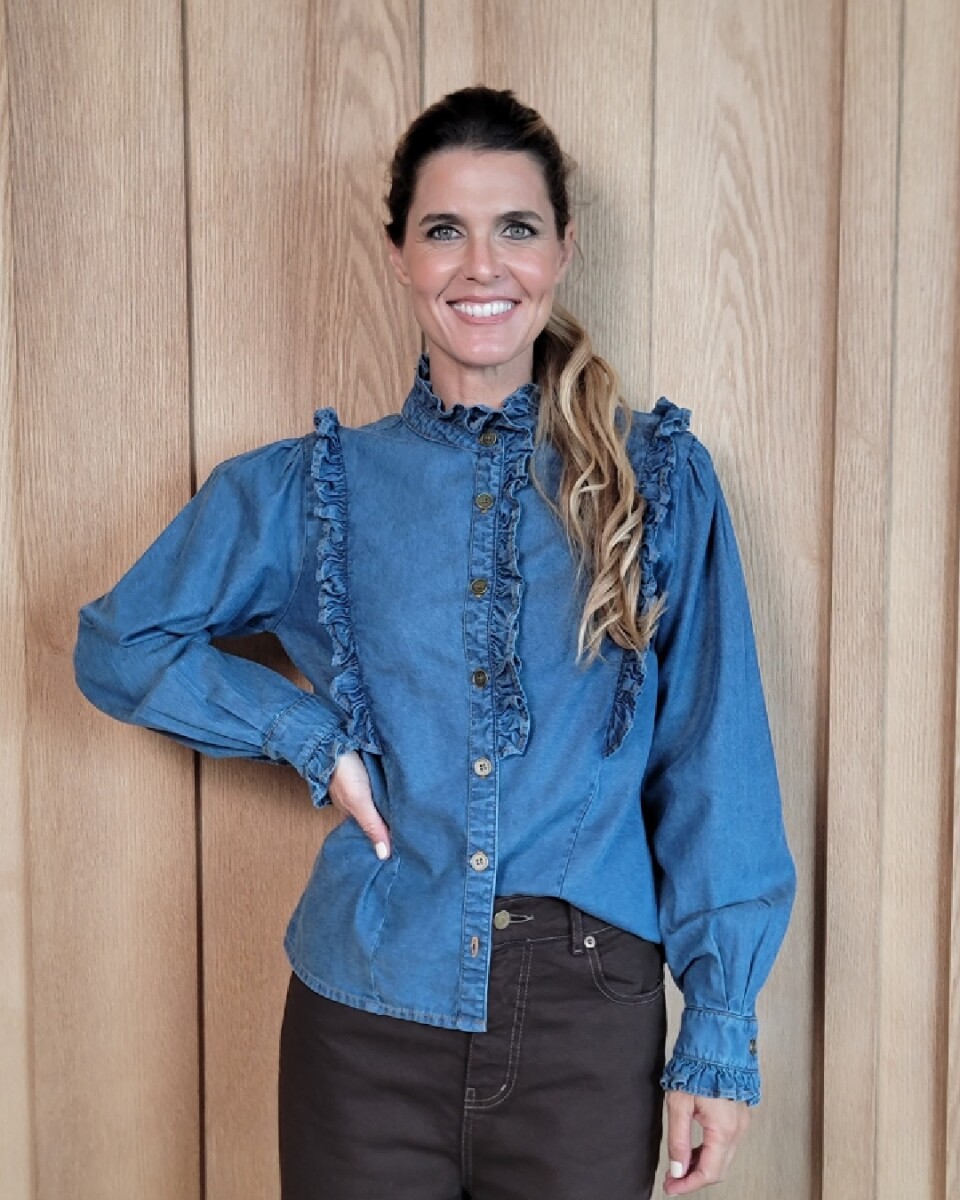 Camisa Uma - Denim Azul 