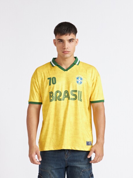 REMERA BRASIL AMARILLO