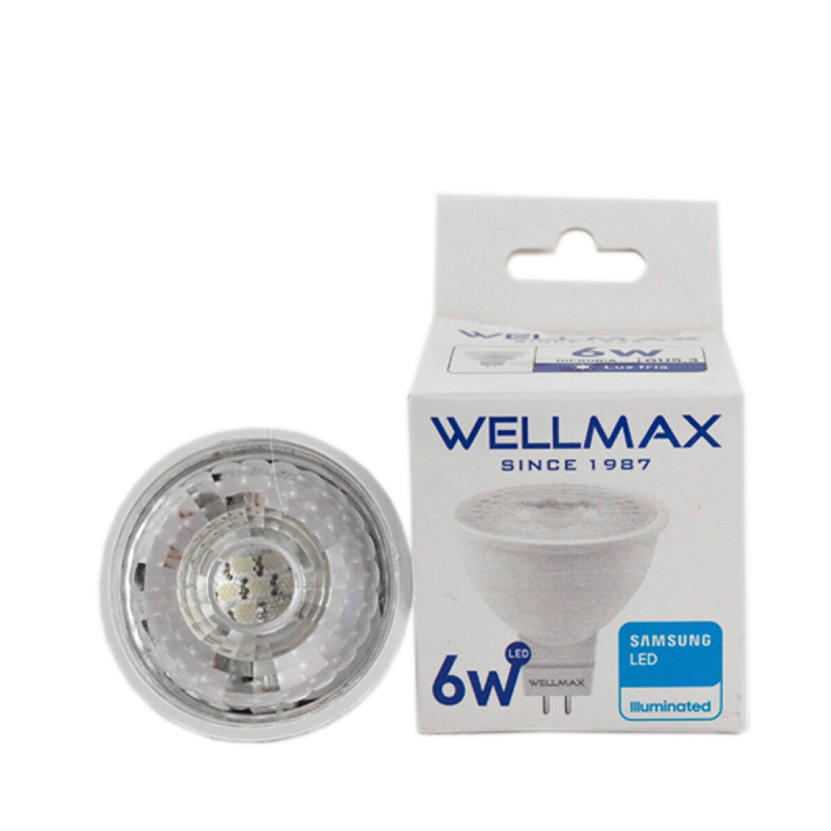 LAMPARA LED DICROICA 6W (EQUI 35W) GU5.3 BIPIN FRIA WELLMAX 