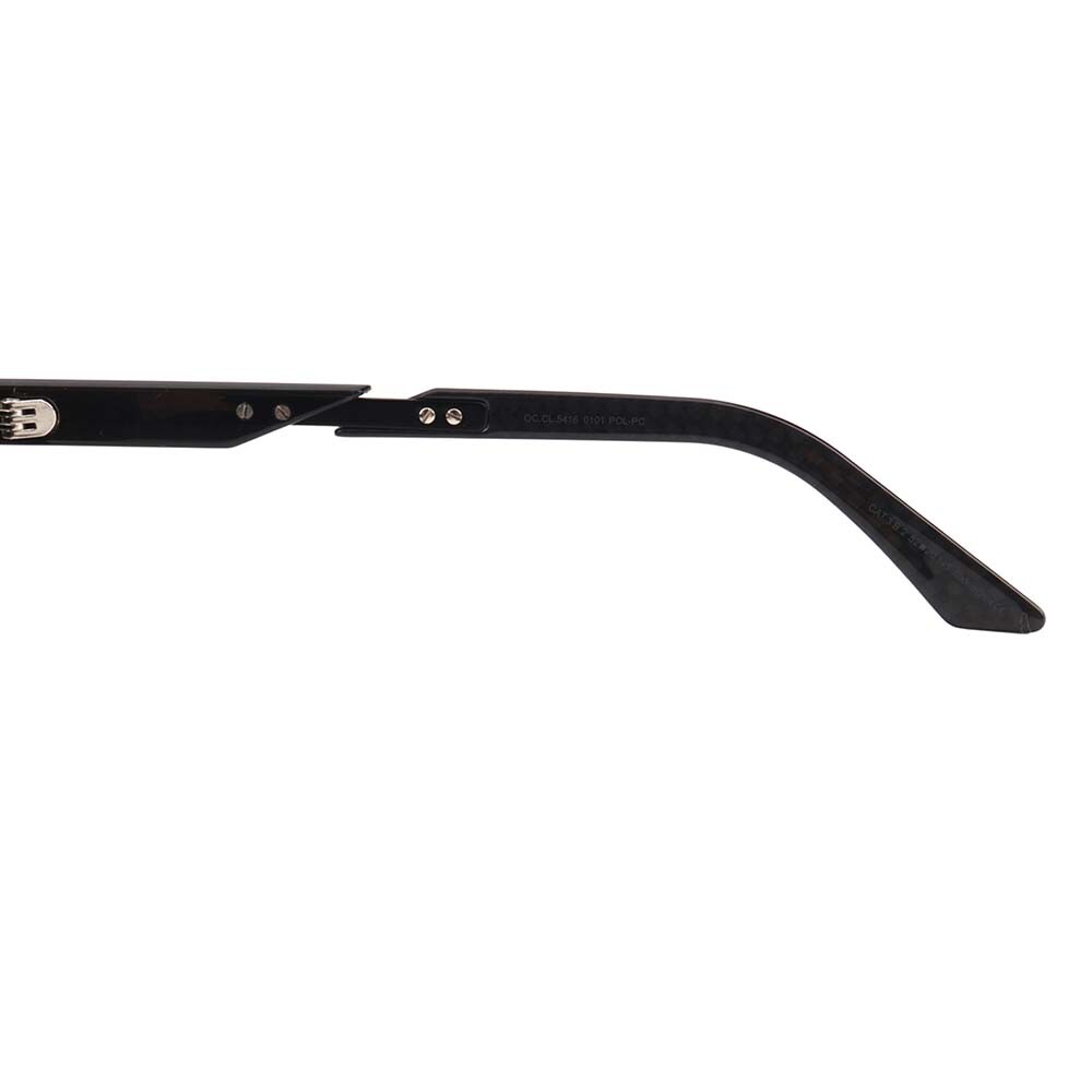 Lentes De Sol De Policarbonato Redondo Reebok Negro/Negro