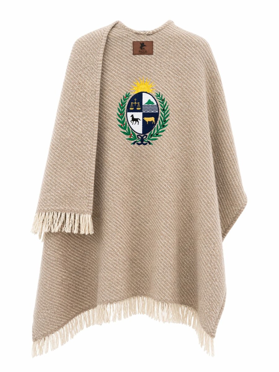 Ruana Patria Hilo de Algodón - Beige 