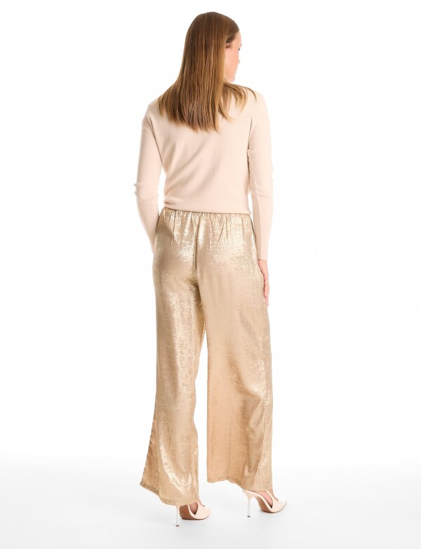 Pantalon Brillo DORADO