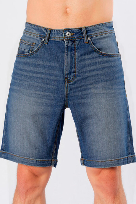 BERMUDA JEAN NETO Azul