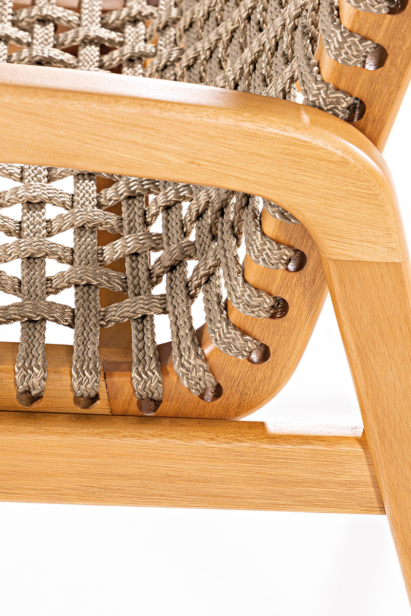 TRACO SILLA SILLA TRACO C/BRAZO CUERDA RAMI 56x62x85CM JATOBA