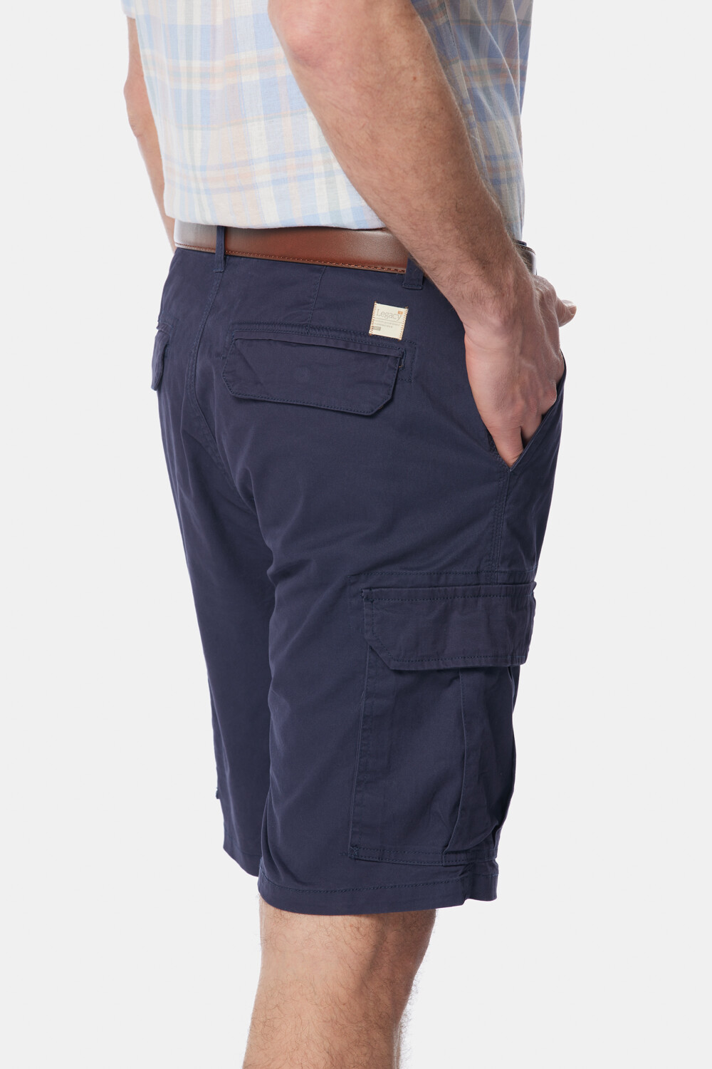 BERMUDA CARGO LIVIANA CON SPANDEX Marino