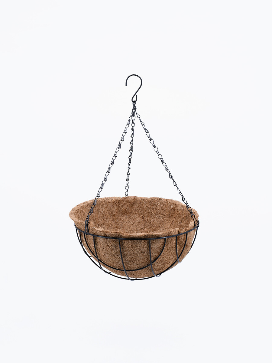 MACETA COLGANTE FIBRA COCO - MARRON 