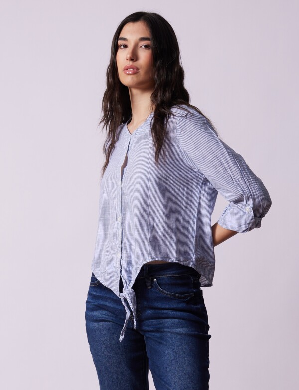 Blusa Algodon Nudo AZUL/MULTI