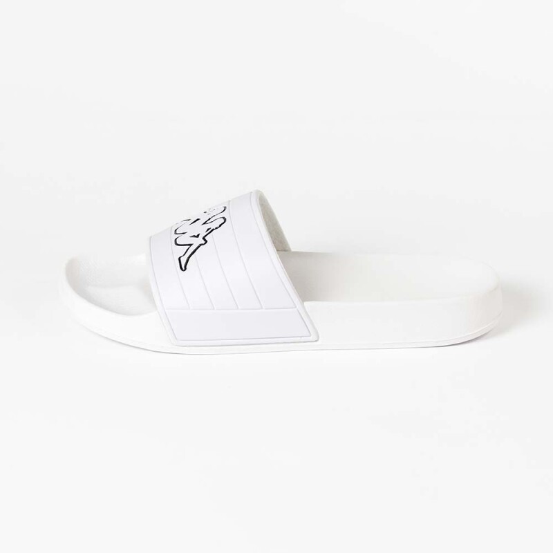 Sandalias Logo Matese Unisex White - Black