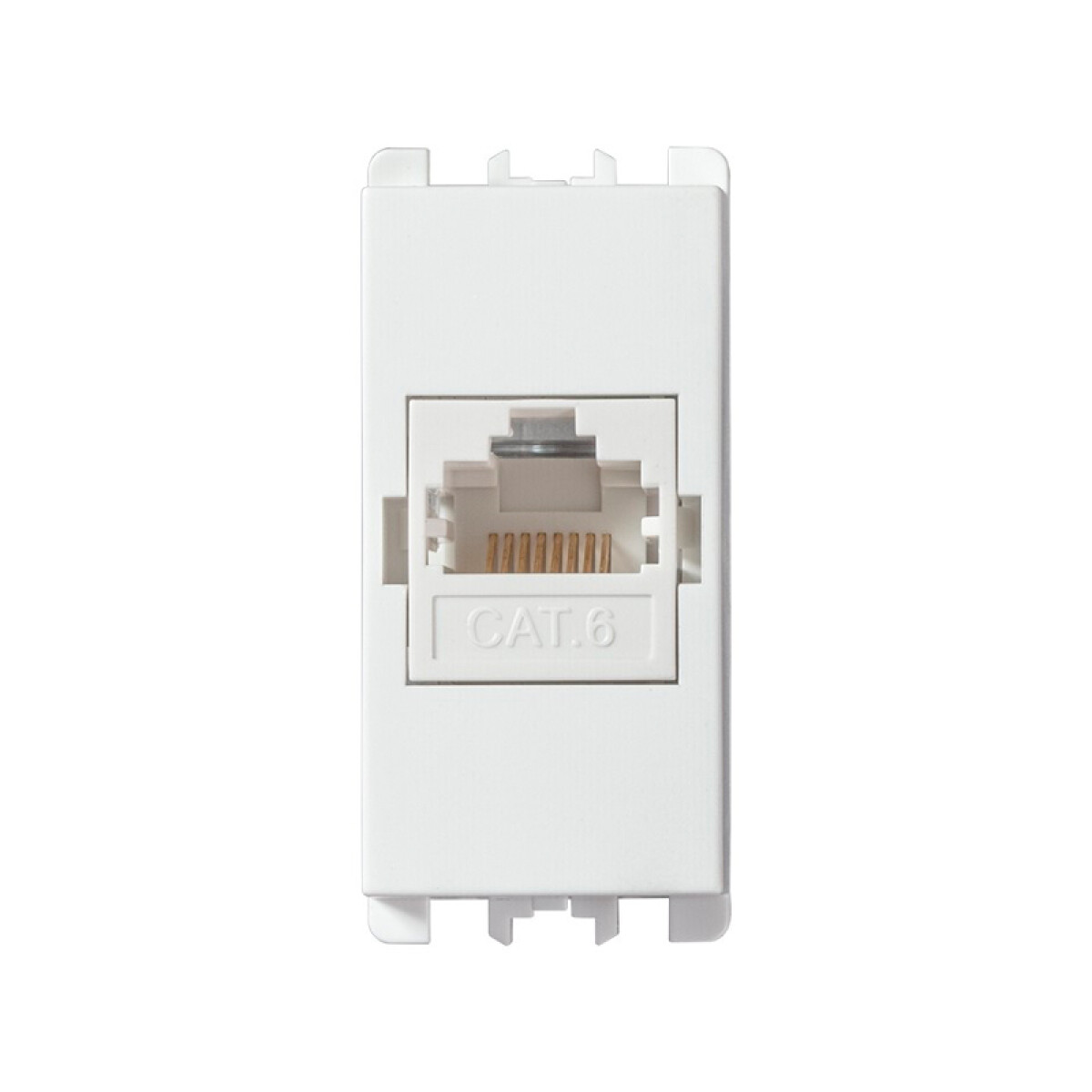 Módulo toma p/datos RJ45 6E - Presta blanco - C51528 