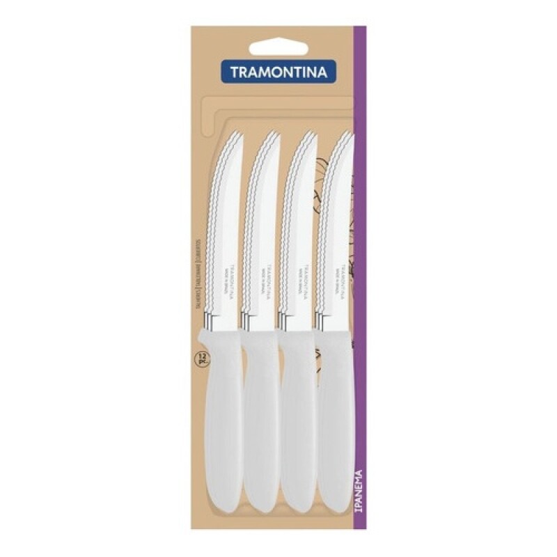 Juego de 12 Cuchillos para Asado Tramontina Ipanema Blanco Juego de 12 Cuchillos para Asado Tramontina Ipanema Blanco