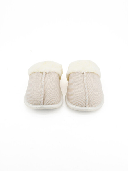 PANTUFLA PIPA OFF WHITE
