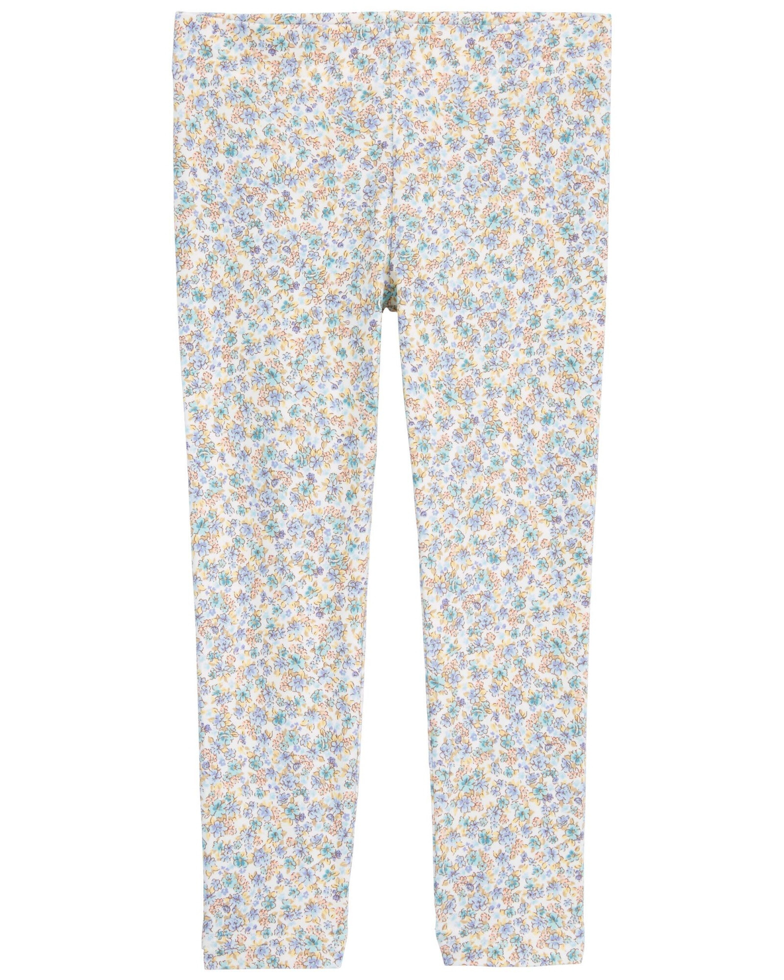 Calza de algodón diseño floral Sin color