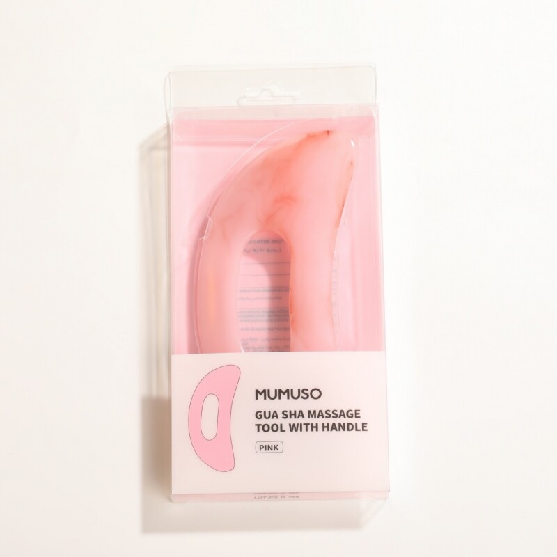 MASAJEADOR GUA SHA CON MANGO-ROSA MASAJEADOR GUA SHA CON MANGO-ROSA