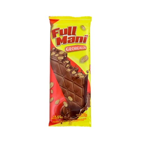 Chocolate con leche y maní GEORGALOS tableta 160grs Chocolate con leche y maní GEORGALOS tableta 160grs