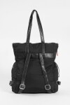 Mochila shopper bolsillos negro