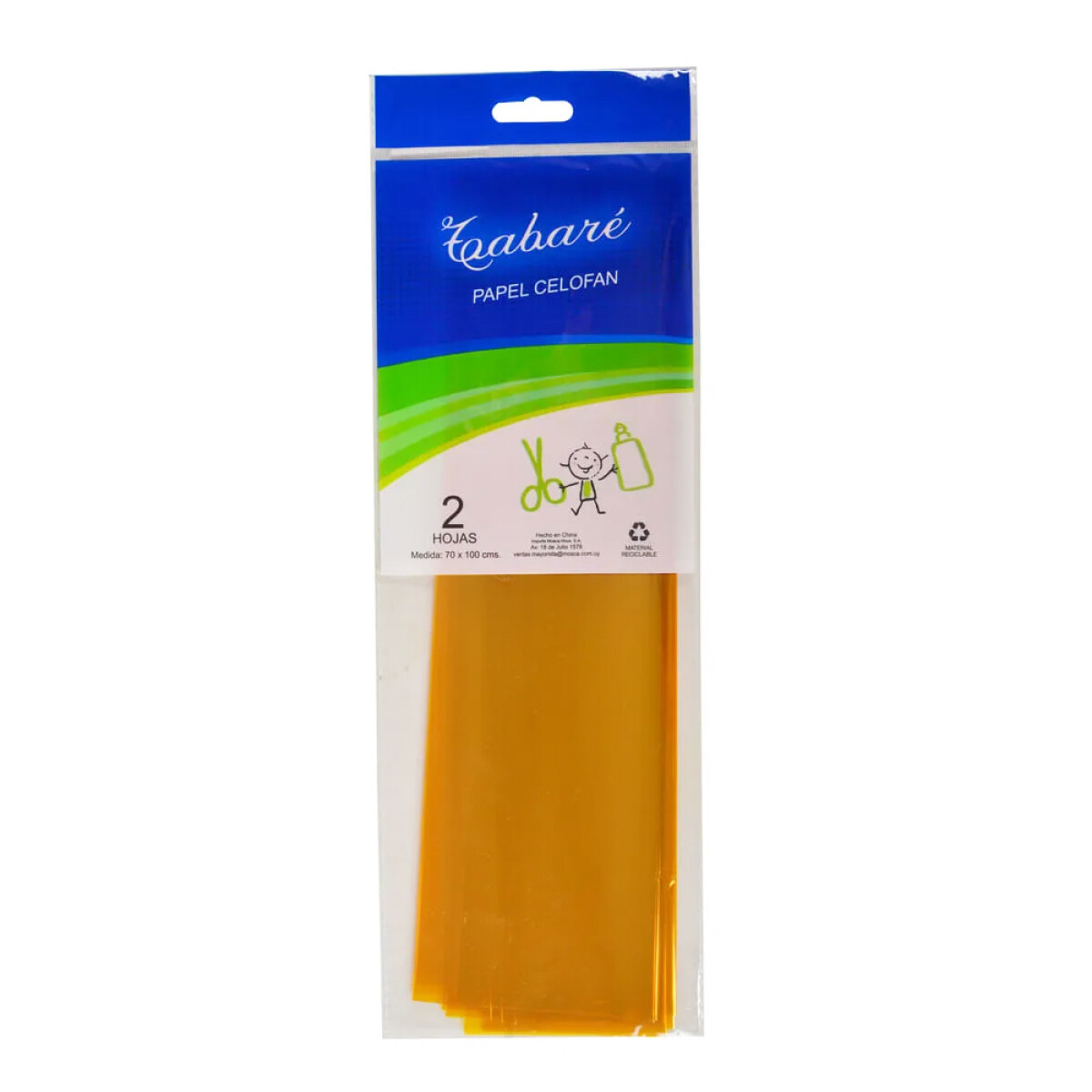 Papel Celofan Tabaré - Amarillo 