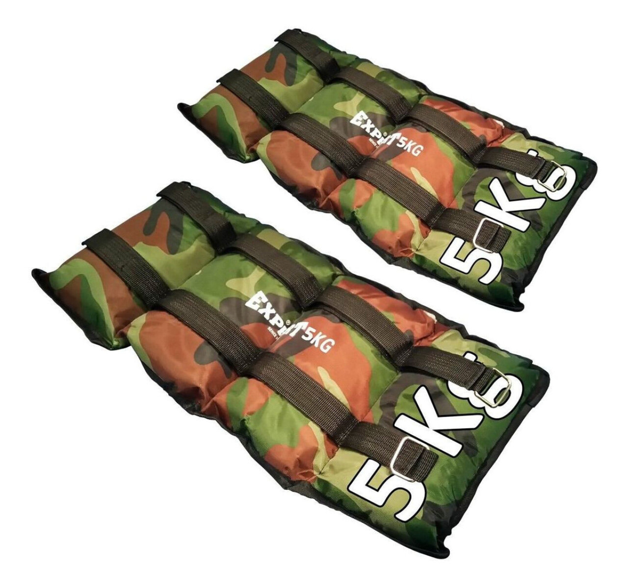 Par Tobi Pesas 5Kg Expert Tobilleras Muñequeras Fitness Running C/ Doble Velcro 