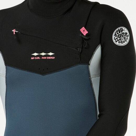 Traje Rip Curl Dawn Patrol Pro Chest Zip 3/2 - Azul Traje Rip Curl Dawn Patrol Pro Chest Zip 3/2 - Azul