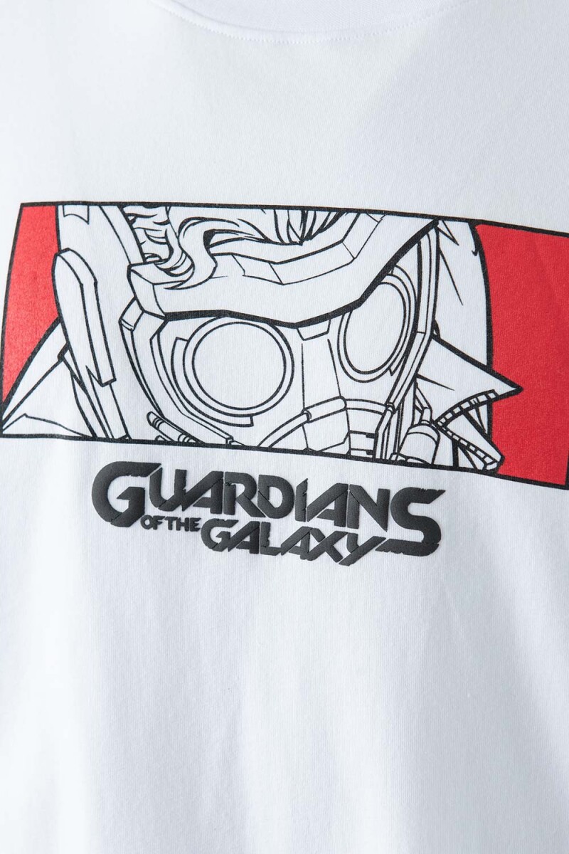 Camiseta hombre Guardians of the galaxy BLANCO