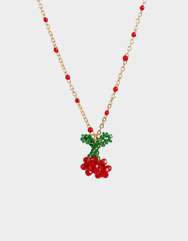 Cadena Corta con Dije Frutas Cadena Corta Con Dije De Fruta - Dorado