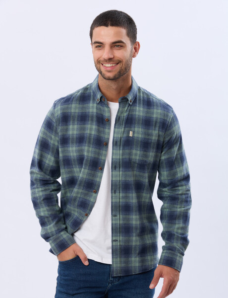 CAMISA DE VIYELA Piedra