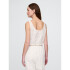 SL BTTN FRONT CINCHED TOP NEW OFF WHITE
