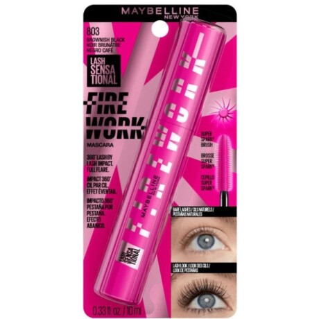 Maybelline Máscara de pestañas Fire Work 803 Negro café