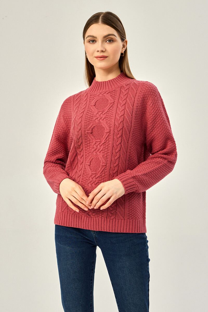 Sweater Aburi - Rosa Oscuro 